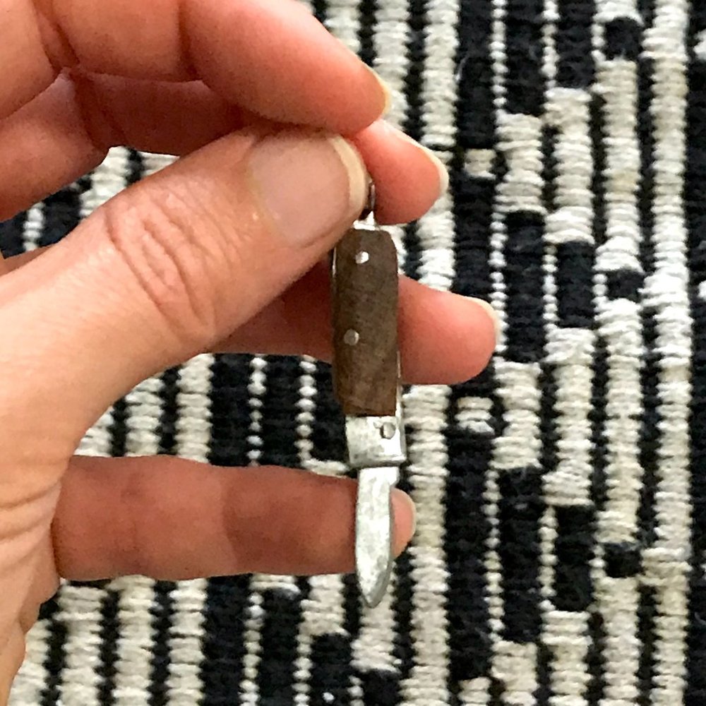 miniature pocketknife - jewelry making